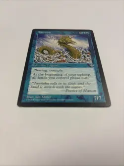 Taniwha MP Mirage Rare Reserved List MTG 1996 #95 Blue Phasing Legendary Serpent - Image 2