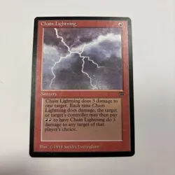 Chain Lightning Very LP Legends English Regular MTG 1994 - Image 1