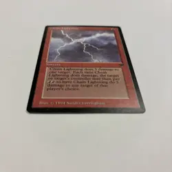 Chain Lightning Very LP Legends English Regular MTG 1994 - Image 2