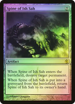 MTG FOIL Spine of Ish Sah - Mirrodin Besieged #136 - Image 1