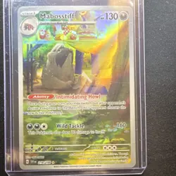 Pokemon Mabosstiff 218/198 Scarlet & Violet Full Art Holo Illustration Rare NM - Image 1