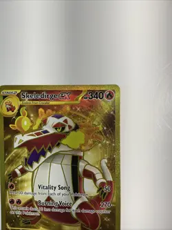 Skeledirge ex 272/193 Sv02: Paldea Evolved Holo Pokemon TCG Hyper Rare Gold - Image 5