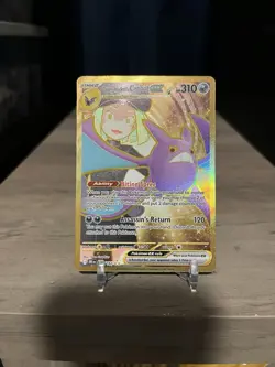 Pokemon Destined Rivals Team Rocket's Crobat 242/182 Gold Hyper Rare NM-M - Image 1