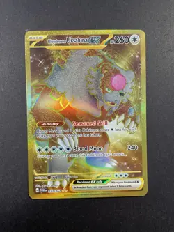 SV06: Twilight Masquerade Bloodmoon Ursaluna ex #222/167 Gold Pokemon Hyper Rare - Image 1