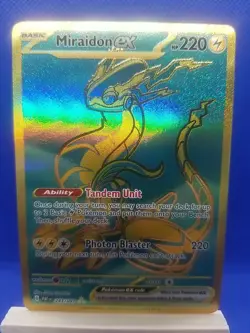 Pokemon TCG Miraidon ex Scarlet & Violet: Paldean Fates 243/091 Holo Hyper Rare - Image 1