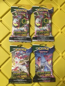 Pokemon Sword & Shield: Evolving Skies Sleeved 4 Booster Packs - Image 2