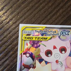 Togepi & Cleffa & Igglybuff GX 143a/236 Tag-Team Pokemon TCG Minty - Image 3