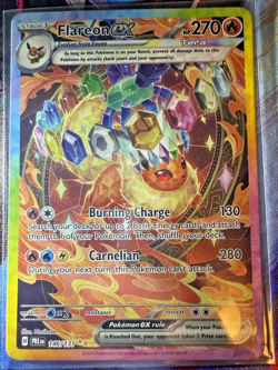 Pokemon Flareon ex 146/131 Prismatic Evolutions Special Illustration Rare NM/M! - Image 1