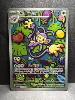 Pokemon Phantasmal Flames Ambipom Illustration Rare 107/094 - Image 1