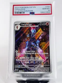 2024 POKEMON SSP EN-SURGING SPARKS #197 CERULEDGE ILLUSTRATION RARE PSA 10 - Image 1