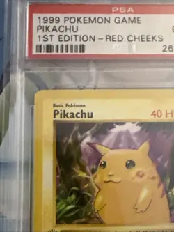 Pikachu 1st Edition Shadowless Red Cheeks PSA 6 1999 Pokemon Game #58 OLD CERT - Image 3