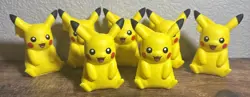 Lot of 7 Squishy Pikachu Pokemon Toys From Paldea Adventure Chest Brand New - Image 1