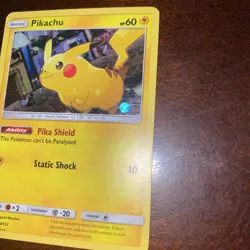 2018 Pokemon TCG Pikachu SM157 Black Star Promo Holo! Swirl - Image 5