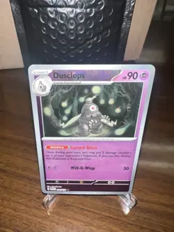 Pokemon Dusclops 036/131 Sv: Prismatic Evolutions Master Ball Pattern Holo NM - Image 3