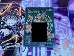 CUSTOM ART Dark Magician Girl Sexy Card Holo Anime Yugioh Rare Secret DMG - Image 1