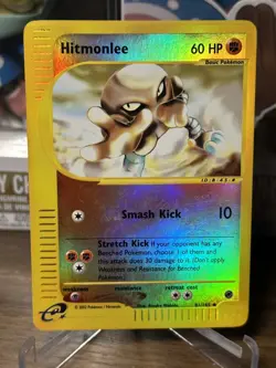 Pokemon Card Hitmonlee 81/165 Reverse Holo 2002 Expedition Base Set 288 VLP/NM - Image 1