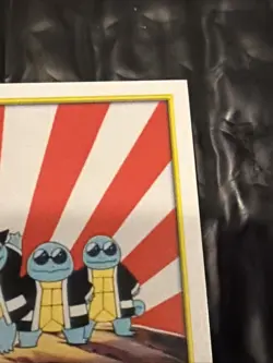 NINTENDO POKEMON MERLIN Sticker Card (2000 Series 2) - #76 - Squirtle Squad - NM - Image 3