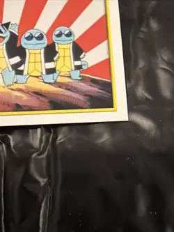 NINTENDO POKEMON MERLIN Sticker Card (2000 Series 2) - #76 - Squirtle Squad - NM - Image 4