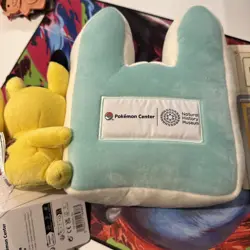 Pikachu At The Museum Pokemon Centre Plushie X Pikachu At The Museum Jumbo Card - Image 4