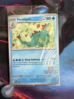 Pokemon Illustration Contest 2024 Feraligatr, Pikachu, Toxtricity 3 Promo Cards - Image 2