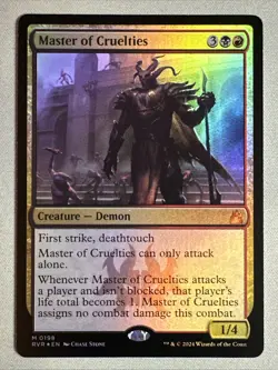 MTG / Master of Cruelties / RVR / #198 / FOIL / Mythic / NM - Image 1