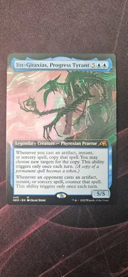 Jin-Gitaxias, Progress Tyrant (Extended Art) Kamigawa: Neon Dynasty Regular - Image 1
