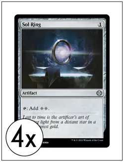 4x Sol Ring, Lost Caverns of Ixalan Commander, Magic MTG NM - Image 1