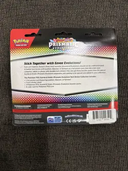Pokemon Prismatic Evolutions Tech Sticker Collection - Leafeon FACTORY SEALED - Image 2