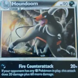 Pokemon | TCG | Houndoom | Undaunted | Houndoom 5/90 | Holo | Rare | 2010 | - Image 2