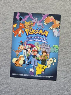 Pokemon Topps Movie Animation Edition Blue Logo Checklist - Image 1
