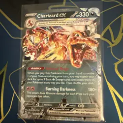STAMPED Charizard ex 125/197 Pokemon Prise Pack Play! Stamp Series 4 NM - Image 1