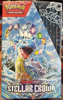 Pokemon Scarlet & Violet Stellar Crown Booster Box Sealed - Image 1