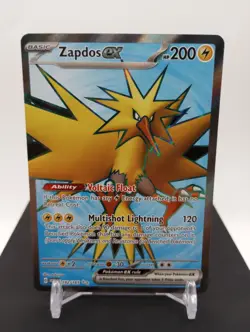Zapdos ex Full Art 192/165 - 2023 Pokemon SV: Scarlet & Violet 151 - Image 1