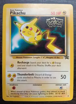 Pokemon TCG Pikachu Wizards Black Star Promos 4 Regular Promo - Image 1