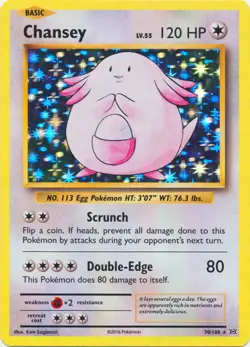 NM-Mint, English - 1 x Pokemon Chansey - 70/108 - Holo Rare XY Evolutions - Image 1