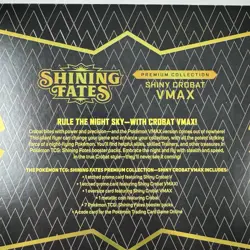 Pokemon TCG Shining Fates Premium Collection Box Shiny Crobat VMAX Brand New! - Image 5