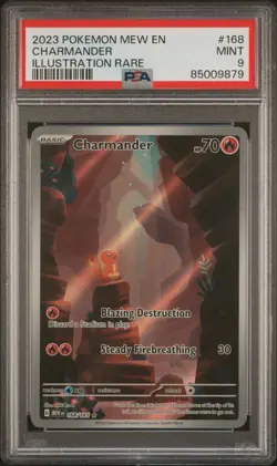 Charmander 168/165 PSA 9 - Scarlet & Violet 151 - Pokemon TCG - Image 1