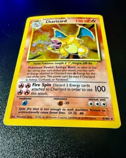 1999 Pokemon Base Set Charizard Holo #4/102 WOTC Unlimited – RAW - Image 3