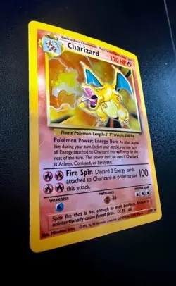 1999 Pokemon Base Set Charizard Holo #4/102 WOTC Unlimited – RAW - Image 5