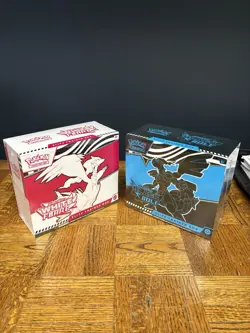 Pokemon Black Bolt and White Flare ETB Set Of 2 Factory Sealed - Image 1