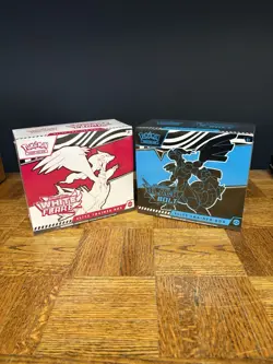 Pokemon Black Bolt and White Flare ETB Set Of 2 Factory Sealed - Image 2