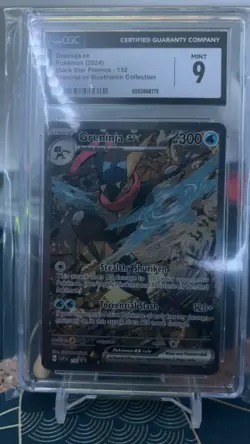 Pokemon TCG Greninja EX 132 Scarlet & Violet Promo CGC Mint 9 - Image 1