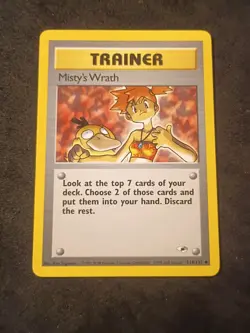 Pokemon TCG Misty's Wrath 114/132 Trainer Gym Heroes Uncommon Regular (LP) - Image 1