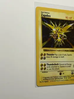 1999 Pokemon Zapdos Shadowless Holo Base Set 16/102 – MP / Vintage Rare - Image 3