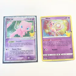 Pokemon Mew EX TCG 88/92 25th Anniversary Classic Collection + Mew Bonus Card - Image 1