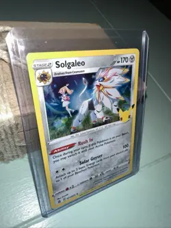 Pokemon TCG Solgaleo 25th Celebrations 021/025 Holo Rare Card NM 2021 - Image 2