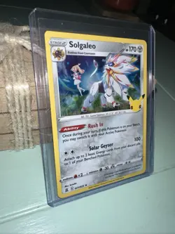 Pokemon TCG Solgaleo 25th Celebrations 021/025 Holo Rare Card NM 2021 - Image 4