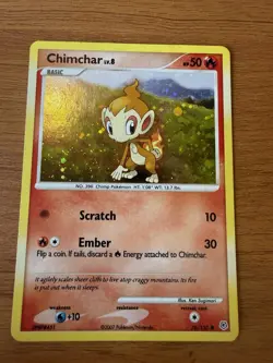 Chimchar 076/130 Cosmos Holo Diamond & Pearl Base Set Pokemon Card (a) - Image 1