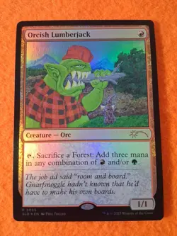 Orcish Lumberjack (2025) (Rainbow Foil) Secret Lair Drop Foil - Image 1