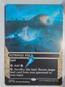 Petrified Field (Borderless) - M32 - MTG - Edge of Eternities: Steller Sights - Image 1